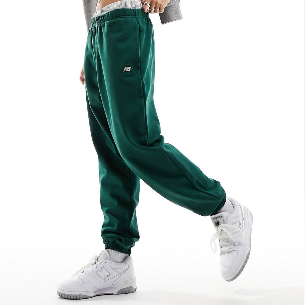New Balance Deep Green Joggers - Picture 2 of 11